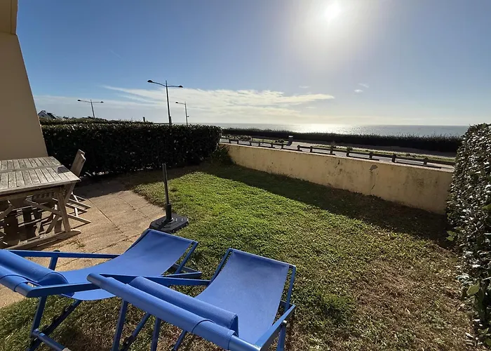 شقة Le Balcon De Jersey, Rdc Et Jardin Face A La Mer, Intendance Luxury Host *